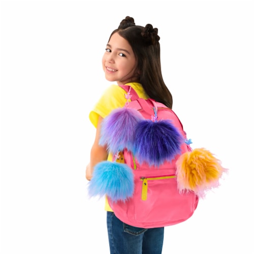 Mattel® DreamWorks Trolls™ Pom Pom Keychain Mini Doll - Satin Perspective: back