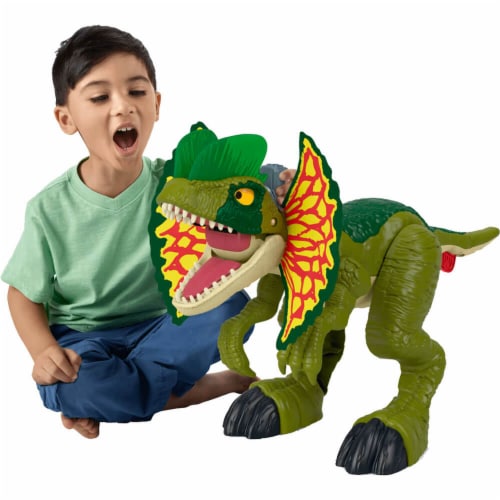 Fisher-Price Imaginext Jurassic World Thrash Attack Dilophosaurus Perspective: back