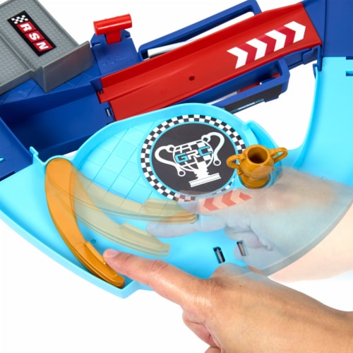Mattel® Disney and Pixar Cars Global Racers Cup GRC Jumping Raceway Playset Perspective: back