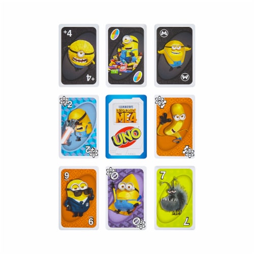 Mattel UNO® Despicable Me 4 Card Game Perspective: back