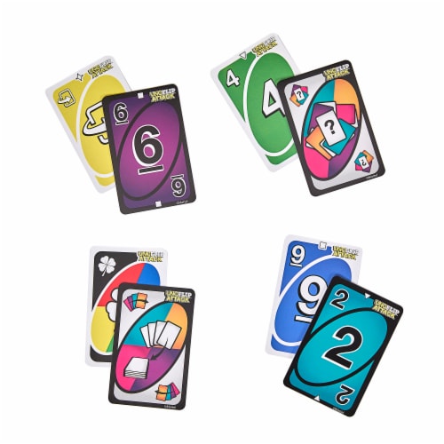 Mattel® UNO Flip Attack™ Perspective: back