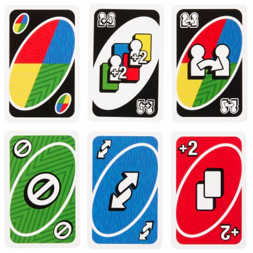 Mattel UNO Teams!™ Card Game Perspective: back