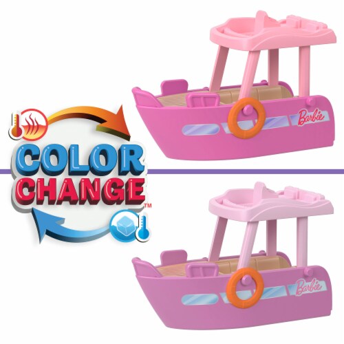 Mattel Mini BarbieLand™ Doll and Boat Toy Perspective: back