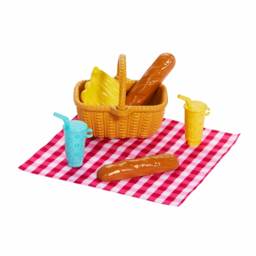 Mattel® ​Barbie® Family & Friends™ Malibu Barbie® & Chelsea Dolls With Accessories Picnic Playset Perspective: back