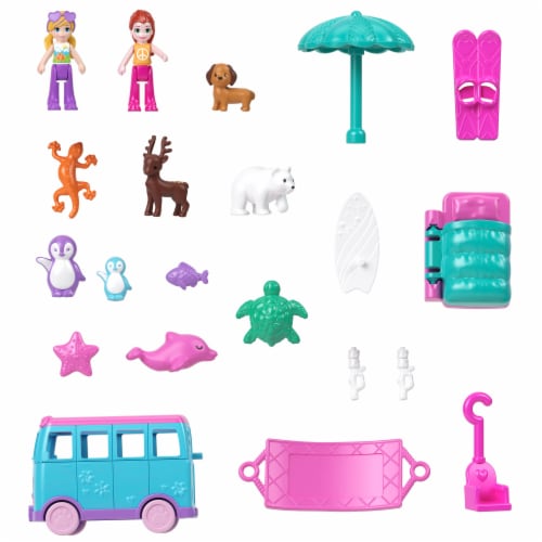 Mattel® Polly Pocket™ Pet Mobile Adventure Playset Perspective: back