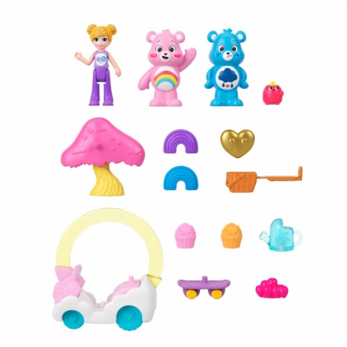 Mattel® Polly Pocket™ Care Bears Compact Perspective: back