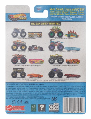 Mattel® Hot Wheels® Monster Trucks Race Ace® Combo Pack Perspective: back