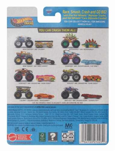 Mattel® Hot Wheels® Monster Trucks Bone Shaker® Combo Pack Perspective: back