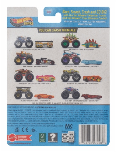 Mattel® Hot Wheels® Monster Trucks Night Shifter™ Combo Pack Perspective: back