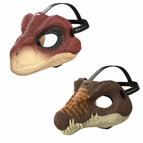 Mattel Jurassic World Rebirth Velociraptor Mask Perspective: back