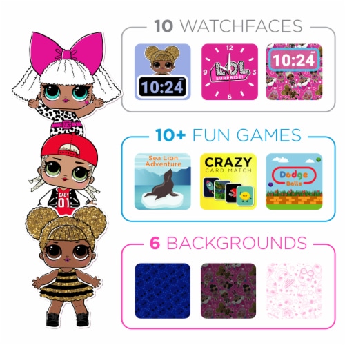 PlayZoom OMG LOL Kids' Smartwatch Perspective: back