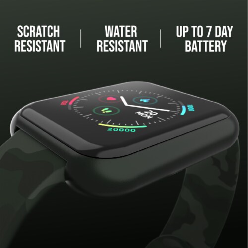 iTouch Air 3 Smartwatch: Rose Gold Case with Blush Strap 40mm Perspective: back