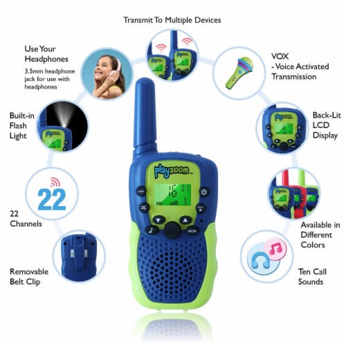PlayZoom Walkie Talkies - Red Perspective: back