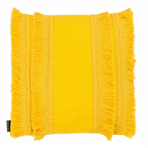 Safavieh Grema Pillow - Yellow Perspective: back