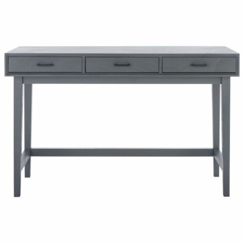 SAFAVIEH Hawthorn 3-Drawer Desk Distressed Grey Perspective: back