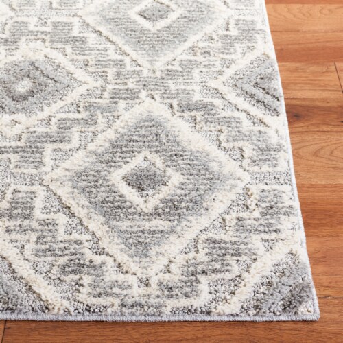 Safavieh Martha Stewart Lucia Shag Area Rug - Dark Gray/Light Gray Perspective: back