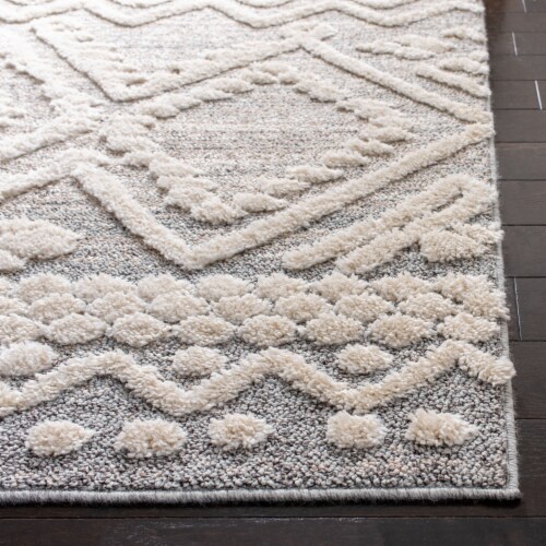 Safavieh Martha Stewart Lucia Shag Area Rug - Beige/White Perspective: back