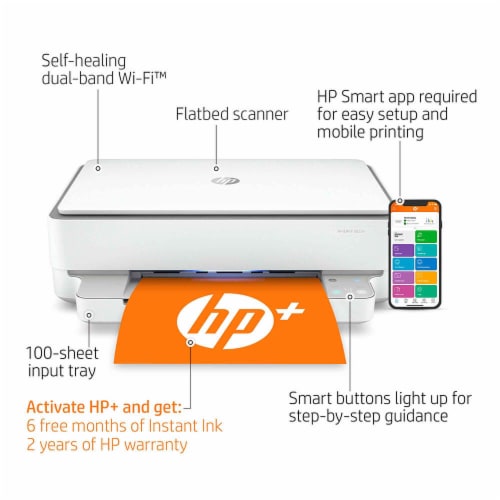HP Envy 6055e Wireless All-In-One Inkjet Printer, Copy/Print/Scan 223N1A#B1H Perspective: back