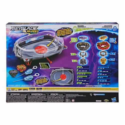 Hasbro Beyblade Burst Surge Speedstorm Motor Strike Battle Set Perspective: back