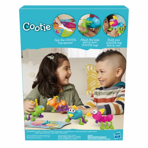 Hasbro Gaming Cootie Bug Buiding Game Perspective: back