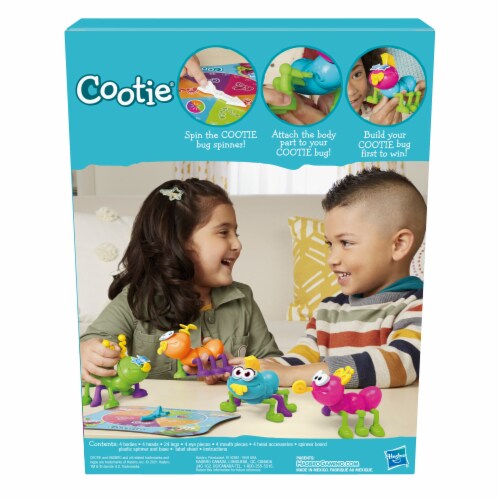 Hasbro Gaming Cootie Bug Buiding Game Perspective: back