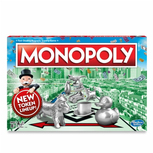 Hasbro Gaming Monopoly Board Game Perspective: back
