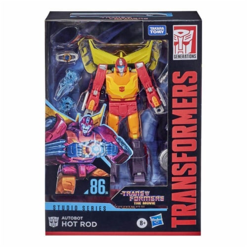 Hasbro F0712 Transformers Studio Series 86 Voyager Class Autobot Hot Rod Action Figure Perspective: back