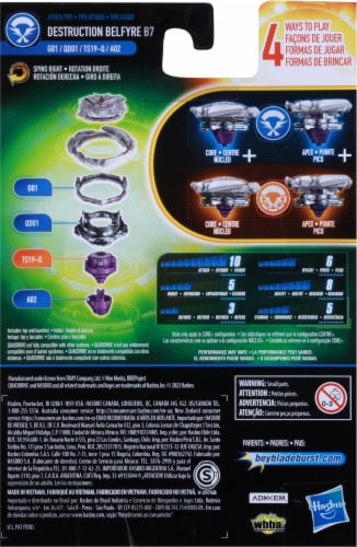 Beyblade Burst Quad Drive Destruction Belfyre Action Toy Perspective: back