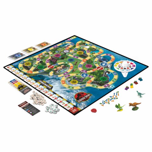 The Game of Life® Jurassic Park Board Game Perspective: back