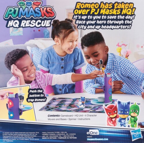 Hasbro Gaming® PJ Masks® HQ Rescue Board Game Perspective: back