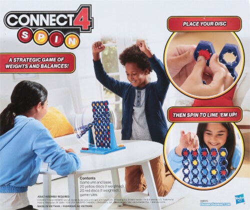 Connect 4 Spin Board Game Perspective: back