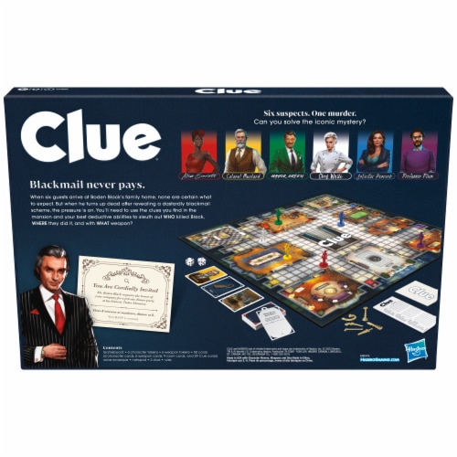Clue® Classic Refresh Board Game Perspective: back