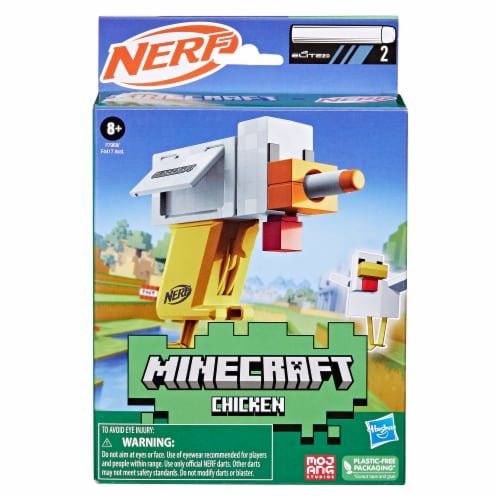 Nerf Minecraft Chicken Pretend Play Toy Perspective: back