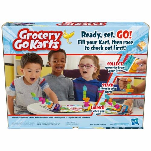 Hasbro Grocery Go Karts™ Board Game Perspective: back