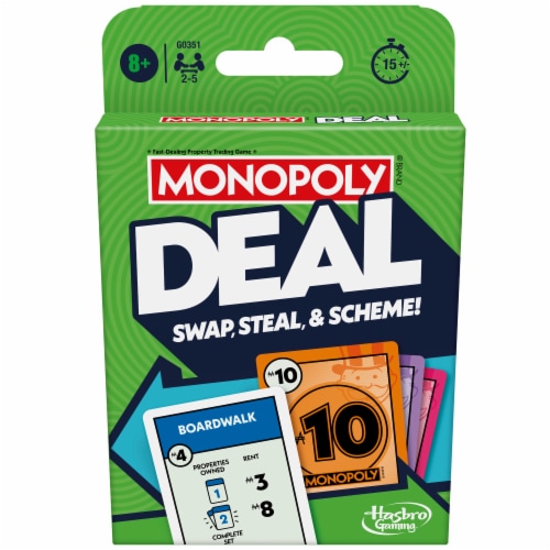 Hasbro Gaming Monopoly® Deal Card Game Perspective: back