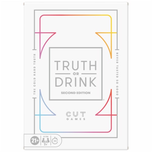 Hasbro Cut Games Truth or Drink Second Edition Perspective: back