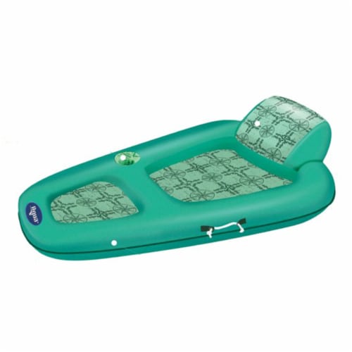 Aqua Leisure Polyknit Luxe Water Lounger Recliner Pool Inflatable Perspective: back