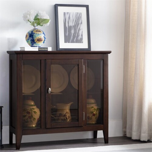 Bowery Hill Curio Cabinet in Chocolate Oak 1 King Soopers