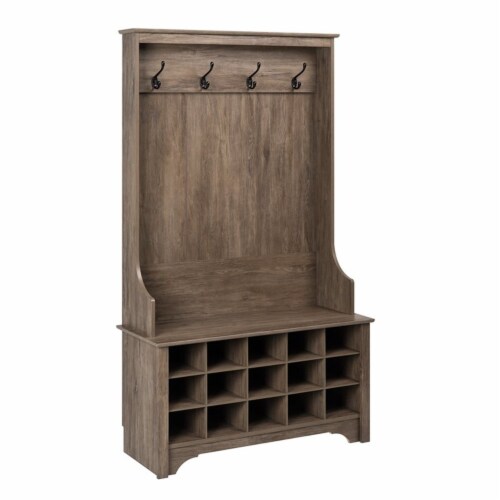 Wide hall tree with shoe storage online