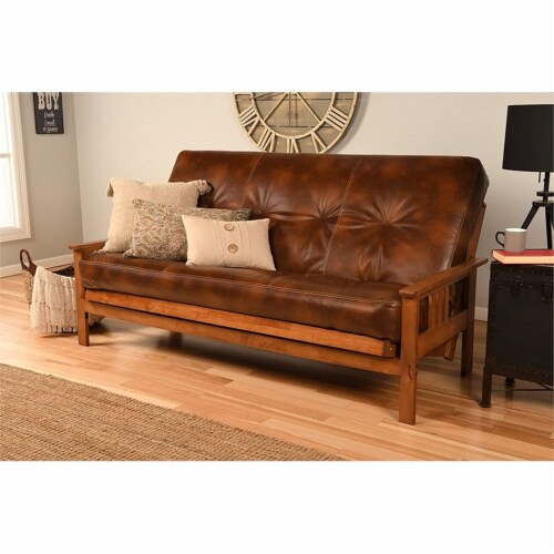 Faux leather clearance futon mattress