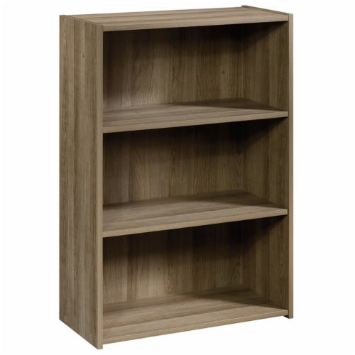 Home Square 2 Piece Modern Engineered Wood Bookcase Set in Summer Oak Perspective: back