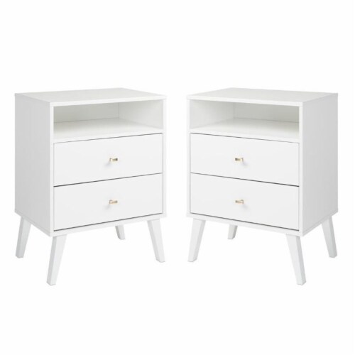Nightstand set of discount 2 white