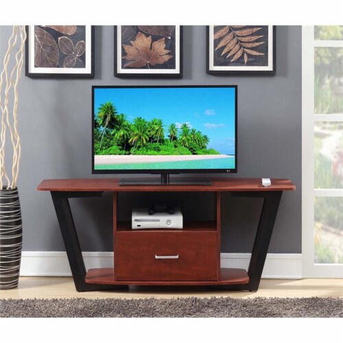 Modern cherry shop wood tv stand