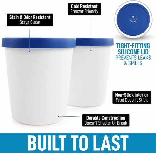 Glad FreezerWare™ Containers with Lids - 2 pk - Blue, 64 oz - Kroger