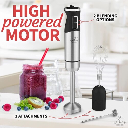 Zulay Kitchen Immersion Hand Blender 500W - Black Perspective: back