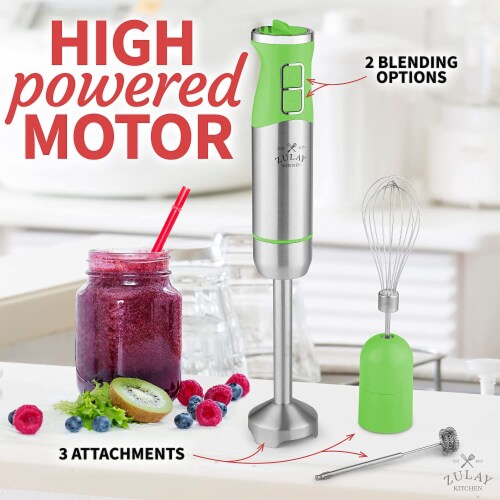 Zulay Kitchen Immersion Hand Blender 500W - Green Perspective: back
