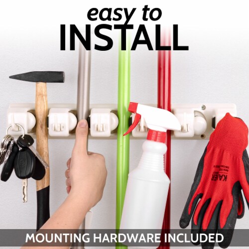 Broom and mop wall holder clearance