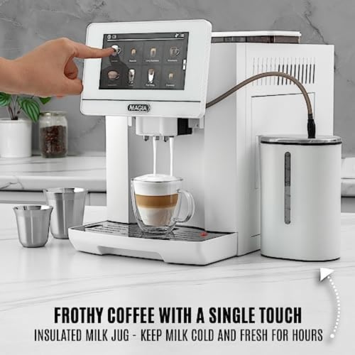 Zulay Kitchen Magia Automatic Espresso Machine With Grinder White 1 Foods Co