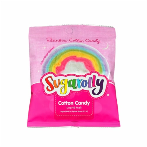 Sugarolly Rainbow Cotton Candy (Pack of 5) Perspective: back