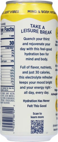 Leisure Project Lemonade Nutrient Enhanced Water Can Perspective: back